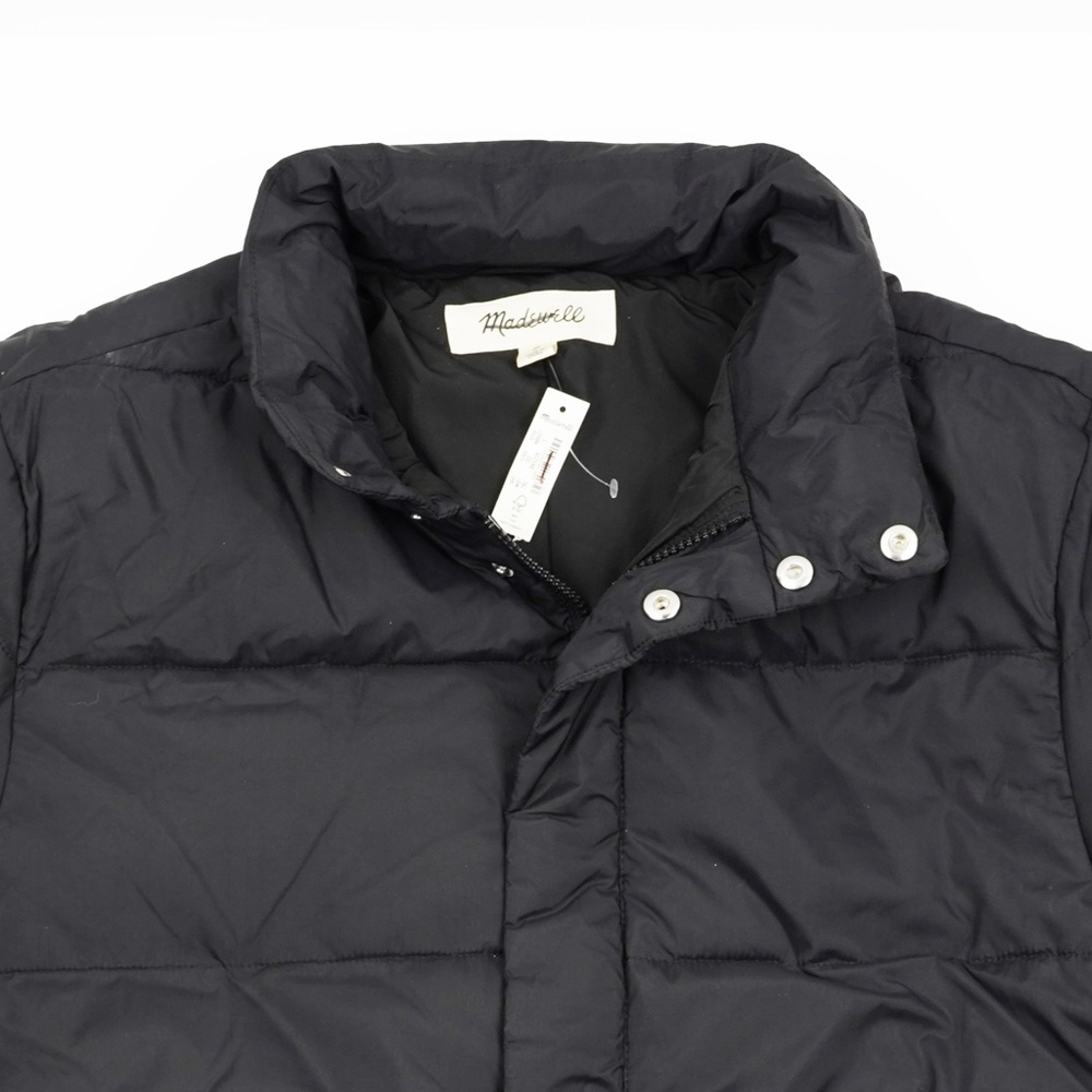 New MADEWELL Mens Quilted Puffer Jacket in Black - Picture 3 of 4